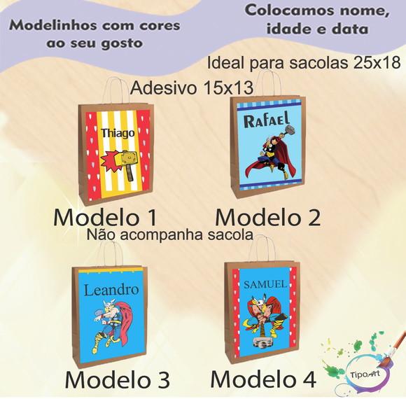 Adesivo para Sacola 15x13 - Thor