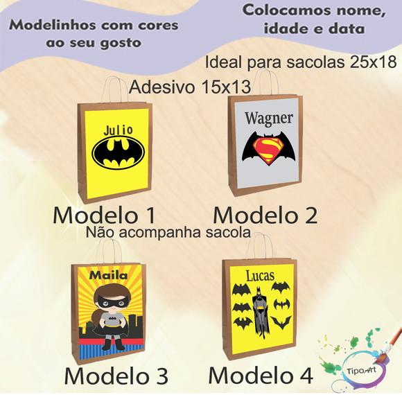 Adesivo para Sacola 15x13 -batman