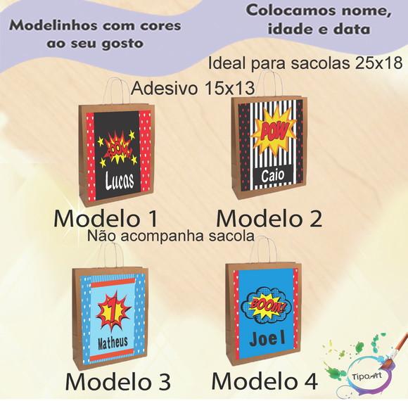 Adesivo para Sacola 15x13 -bomba