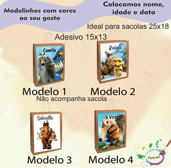 Adesivo para Sacola 15x13 -era do Gelo