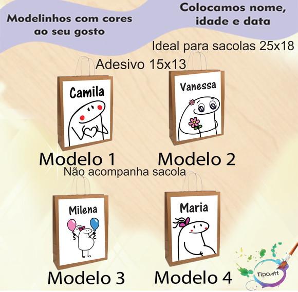 Adesivo para Sacola 15x13 -flork