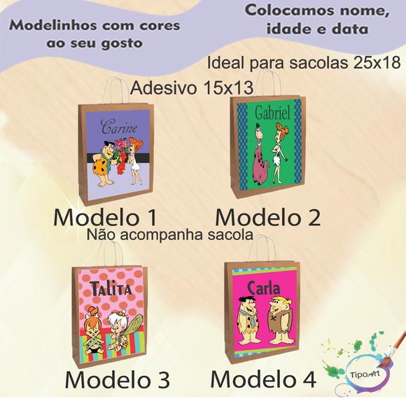 Adesivo para Sacola 15x13 -fred Flintstone