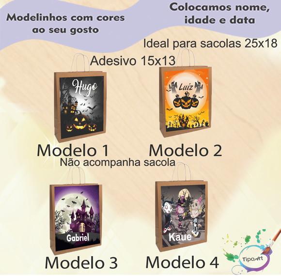 Adesivo para Sacola 15x13 -halloween#1