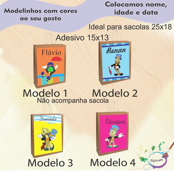 Adesivo para Sacola 15x13 -grilo Falante