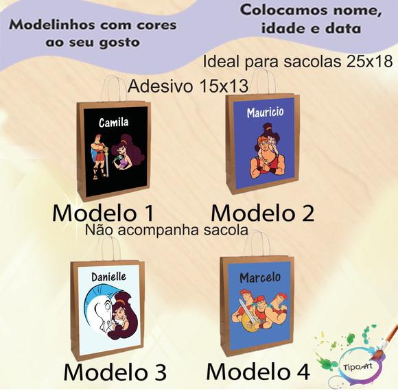 Adesivo para Sacola 15x13 -hercules