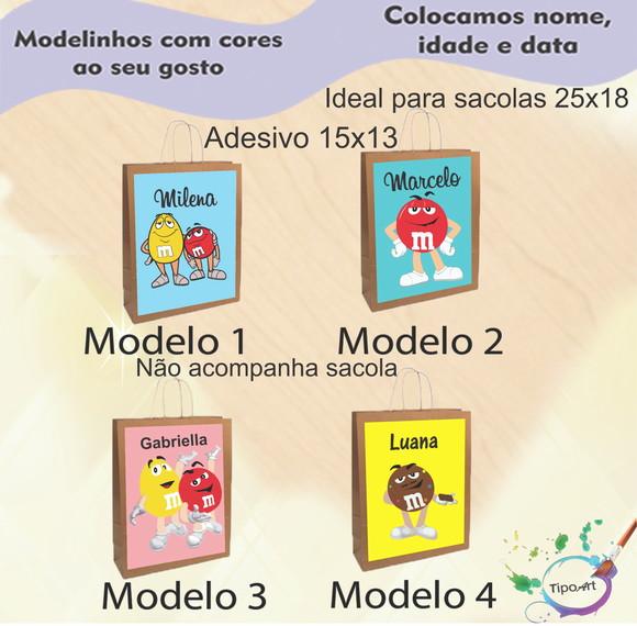 Adesivo para Sacola 15x13 -m&m