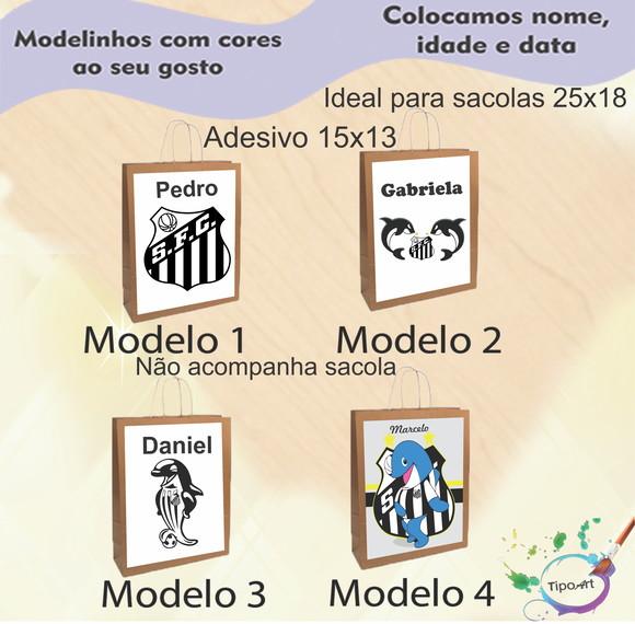 Adesivo para Sacola 15x13 -peixe