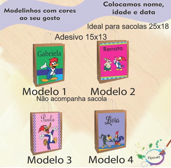 Adesivo para Sacola 15x13 -pica Pau