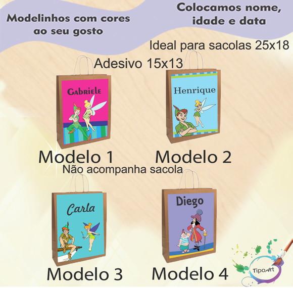 Adesivo para Sacola 15x13 -peter Pan