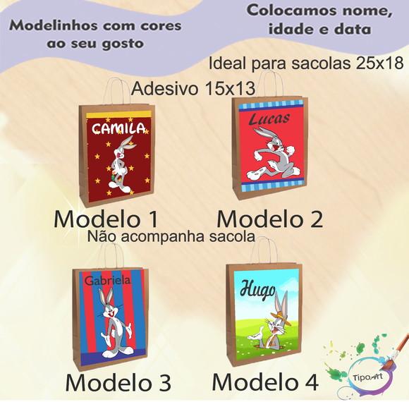 Adesivo para Sacola 15x13 -pernalonga