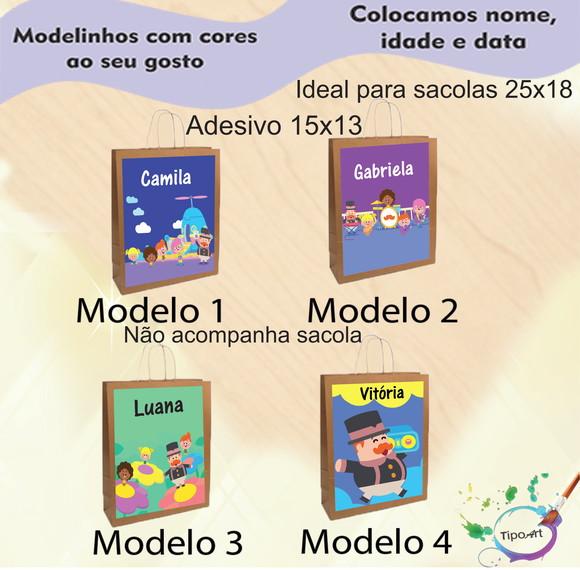 Adesivo para Sacola 15x13 -radio Bita