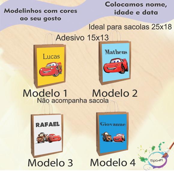 Adesivo para Sacola 15x13 -relâmpago