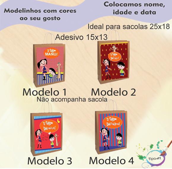 Adesivo para Sacola 15x13 -show da Luna