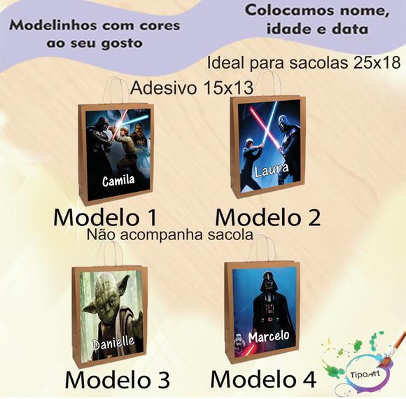 Adesivo para Sacola 15x13 -starwars