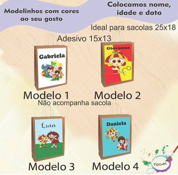 Adesivo para Sacola 15x13 -sitio do Pica Pau Amarelo