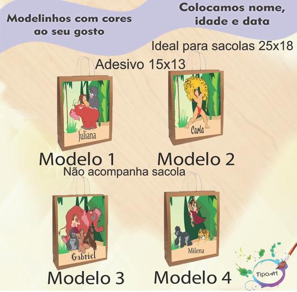 Adesivo para Sacola 15x13 -tarzan