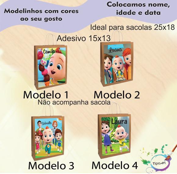 Adesivo para Sacola 15x13 -super Jojo