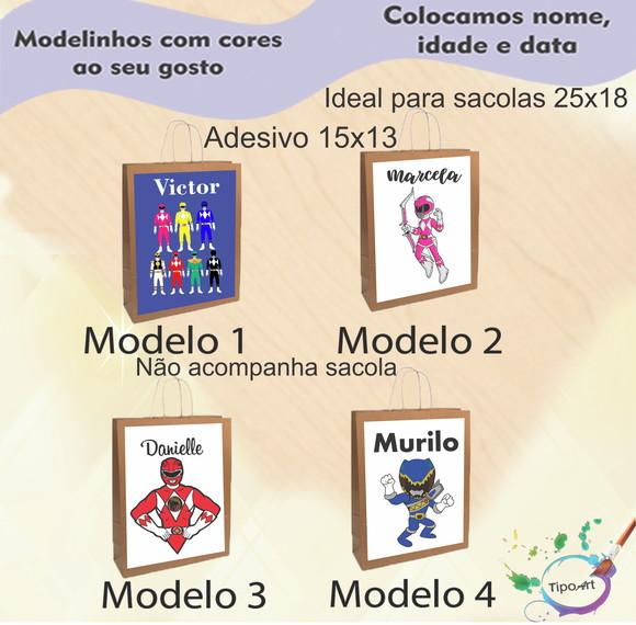 Adesivo para Sacola 15x13-pawer Ranger