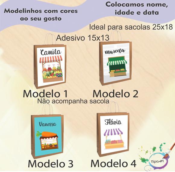 Adesivo para Sacola 15x13-quitandinha