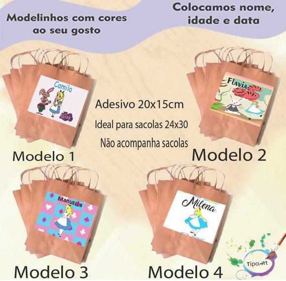 Adesivo para Sacola 20x15 -alice
