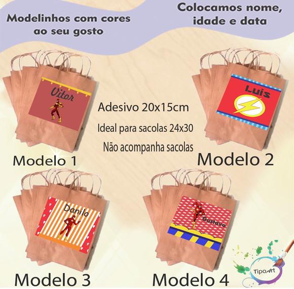 Adesivo para Sacola 20x15 - Flash