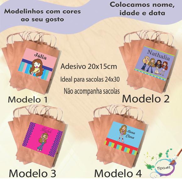 Adesivo para Sacola 20x15 -bratz