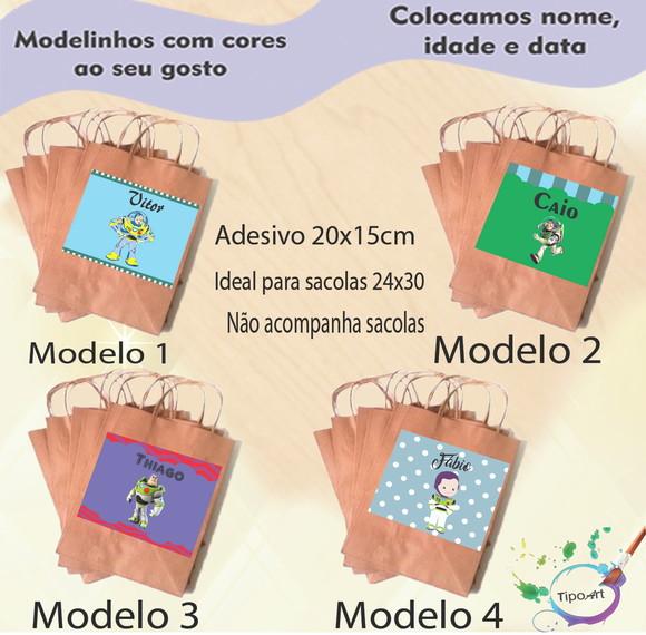 Adesivo para Sacola 20x15 -buzz Lightyear