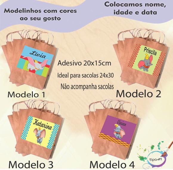Adesivo para Sacola 20x15 -dumbo