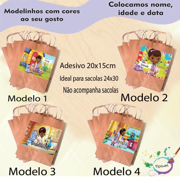 Adesivo para Sacola 20x15 -doutora Brinquedos
