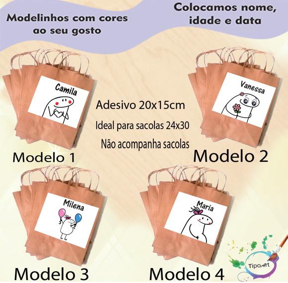 Adesivo para Sacola 20x15 -flork
