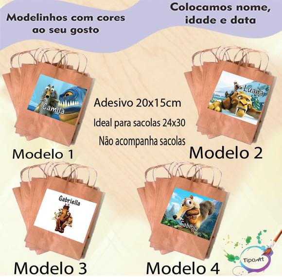 Adesivo para Sacola 20x15 -era do Gelo