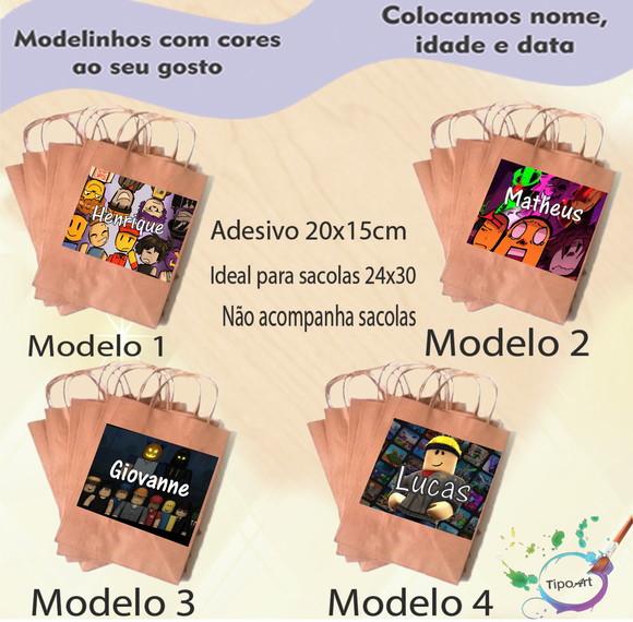 Adesivo para Sacola 20x15 -forsaken Roblox