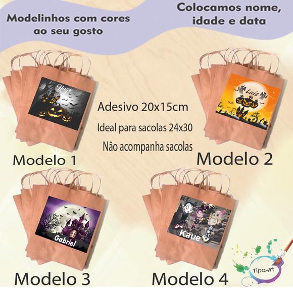 Adesivo para Sacola 20x15 -halloween#1