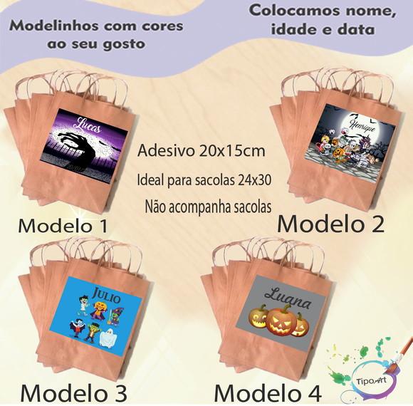 Adesivo para Sacola 20x15 -halloween#2