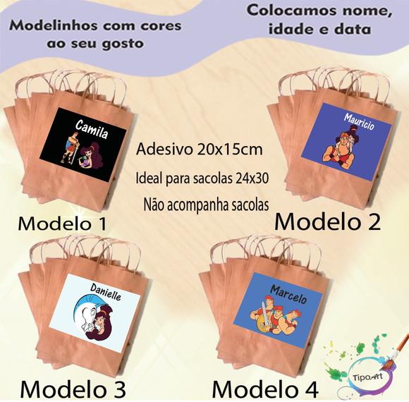 Adesivo para Sacola 20x15 -hercules