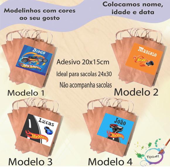 Adesivo para Sacola 20x15 -hot Whells