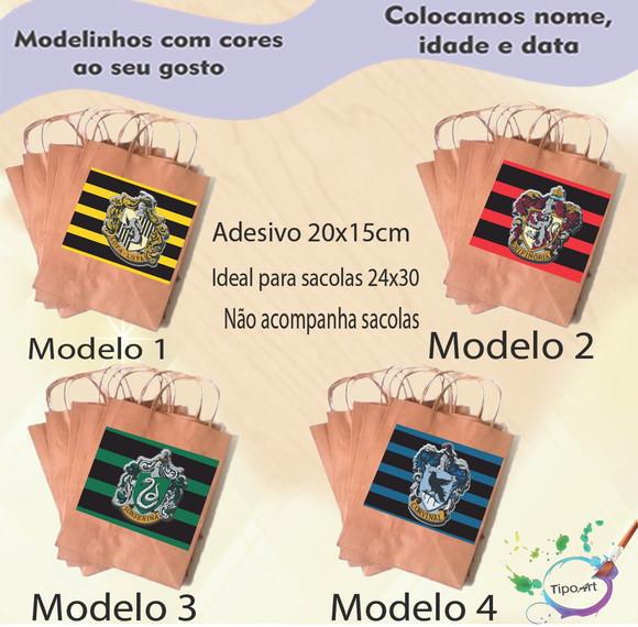 Adesivo para Sacola 20x15 -hogwarts