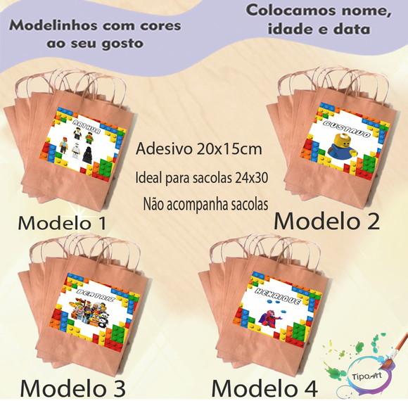 Adesivo para Sacola 20x15 -lego
