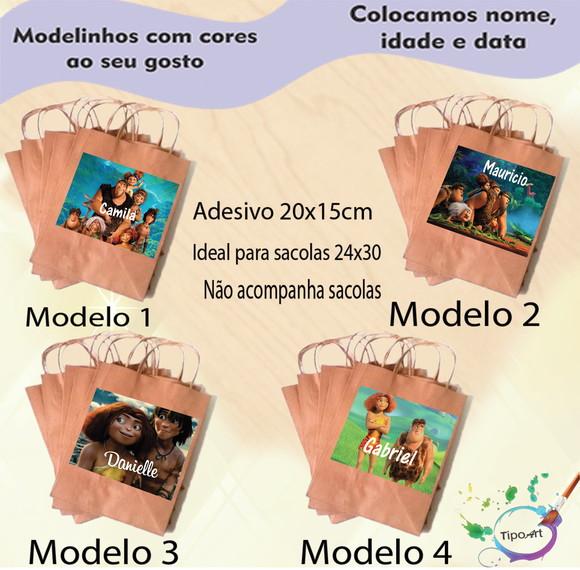 Adesivo para Sacola 20x15 -os Croods