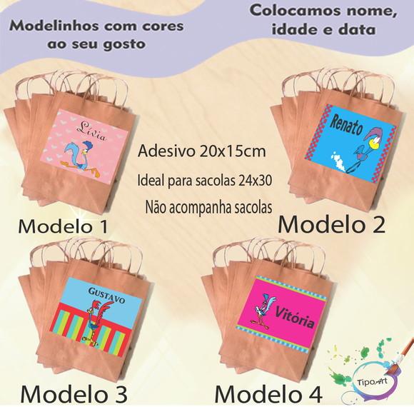 Adesivo para Sacola 20x15 -papaleguas