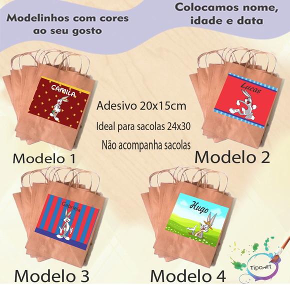 Adesivo para Sacola 20x15 -pernalonga