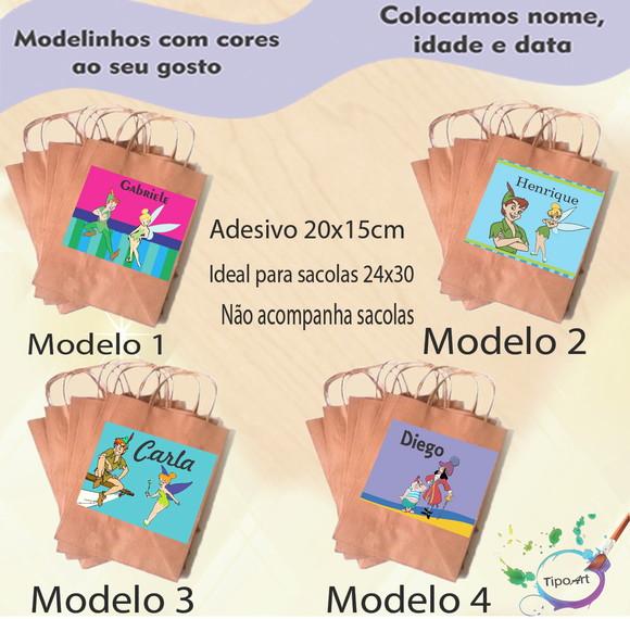 Adesivo para Sacola 20x15 -peter Pan