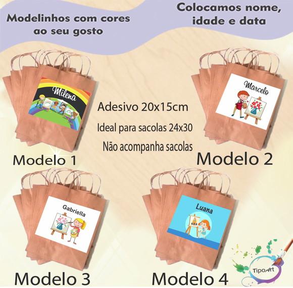 Adesivo para Sacola 20x15 -pintando o 7