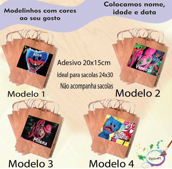 Adesivo para Sacola 20x15 -poppy Play Time