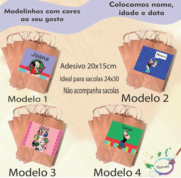 Adesivo para Sacola 20x15 -popai