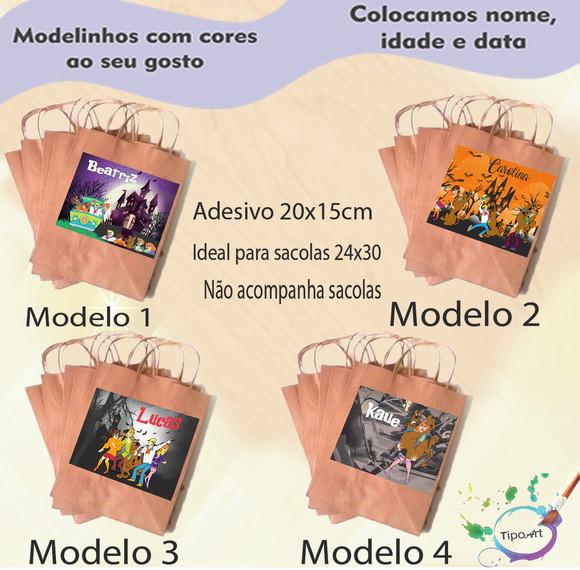 Adesivo para Sacola 20x15 -scooby Doo