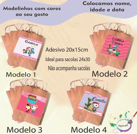 Adesivo para Sacola 20x15 -sheriff Calie do Oeste