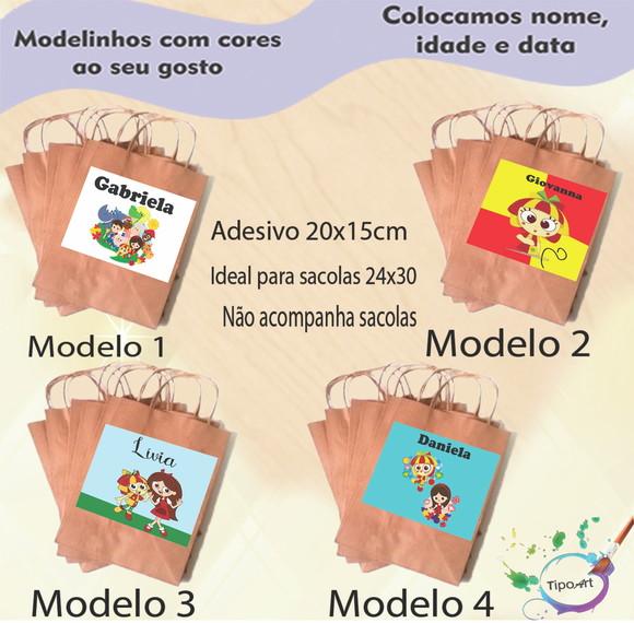 Adesivo para Sacola 20x15 -sitio do Pica Pau Amarelo
