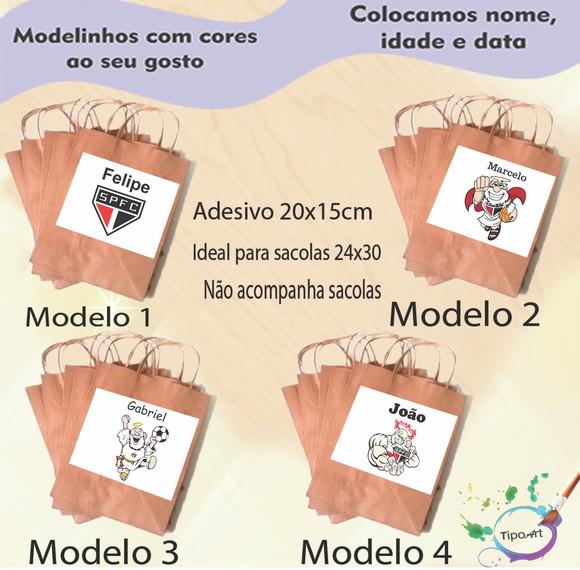 Adesivo para Sacola 20x15 -sp