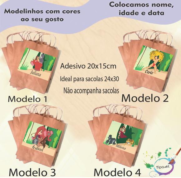 Adesivo para Sacola 20x15 -tarzan